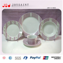 Conjuntos de jantar de porcelana de alta qualidade com placa Pires de copo Cofffee para Hotel